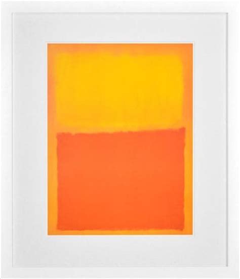 Artwork by Mark Rothko, Orange and Yellow, Made of Print | Mark rothko ...