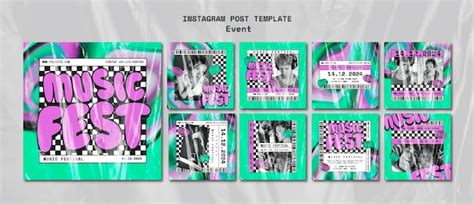 Premium PSD | Music fest template design