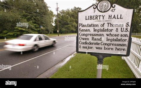 A Car Passes Liberty Hall Tuesday Aug 12 2003 In Kenansville Nc The Southern Plantation