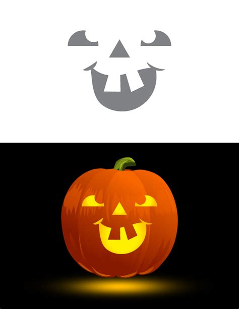 Goofy Pumpkin Face Templates