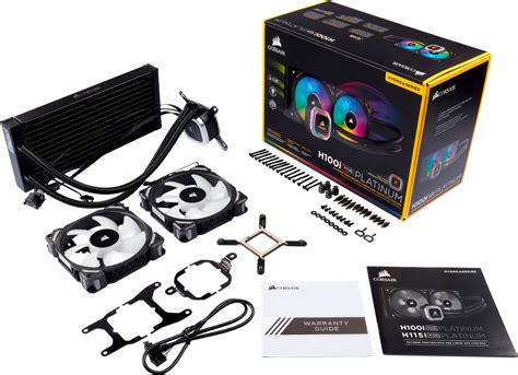 Best Buy Corsair Hydro Series H100i Rgb Platinum 120mm Processor Liquid Cooling System With Rgb