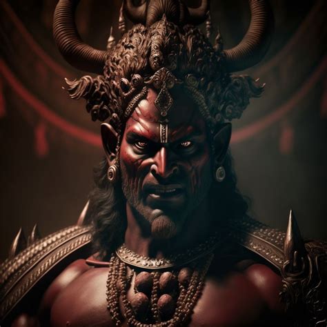 Ravana In Hindu Mythology Is A Rakshasa A Demonic Creature King Of