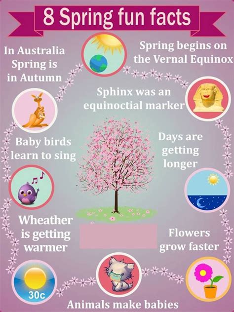 8 Spring Fun Facts Spring Facts Fun Facts For Kids Spring Fun