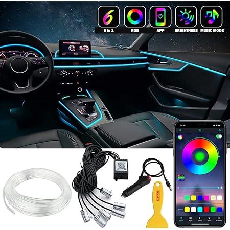 Amazon Car LED Strip Lights LEDCARE Multicolor RGB Car Interior