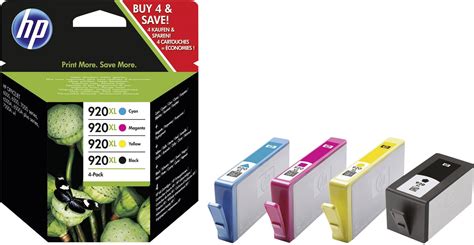 HP Ink Cartridge 920 XL Original Set Black Cyan Magenta Yellow