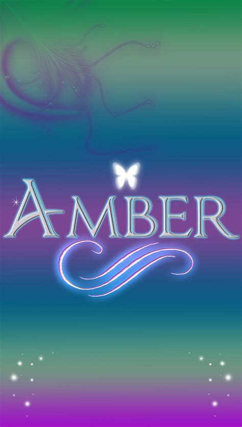 Amber Name Art Digital Art by Becca Buecher - Fine Art America