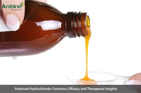 Ambroxol Hydrochloride: Functions, Efficacy, and Therapeutic Insights