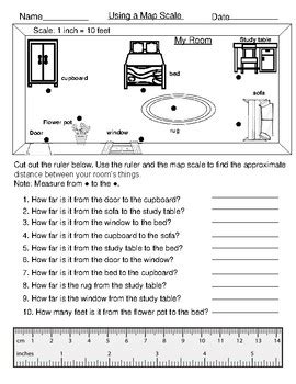 Map Scale Worksheet Cloud Island By We Otter Learn TPT Worksheets