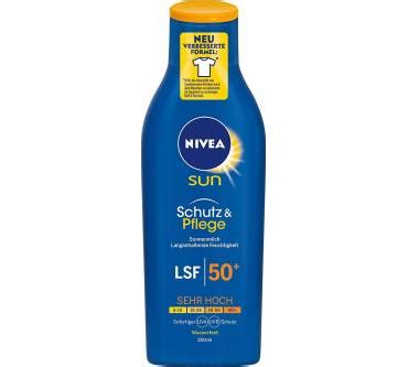 Nivea Sun Schutz Pflege Sonnenmilch LSF 50 Im Test 1 6 Gut