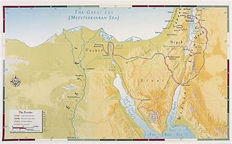 Exodus Bible Map