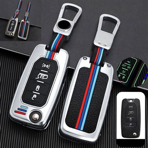 Zinc Alloy Silicone Car Smart Key Fob Case Cover Bag For Jeep Renegade