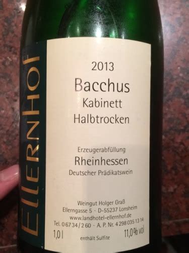 Weingut Ellernhof Holger Grass Rheinhessen Ellernhof Kabinett Bacchus