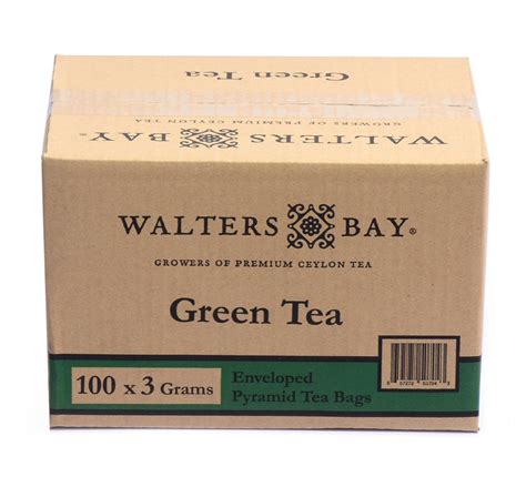 Green Enveloped Pyramid Tea Bags 100 Count Walters Bay