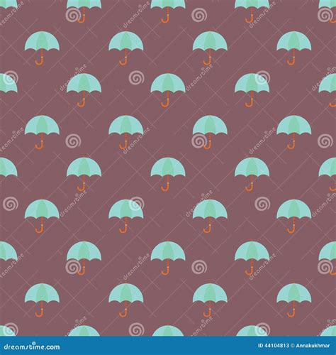 Umbrella Seamless Pattern Background Stock Illustration Illustration