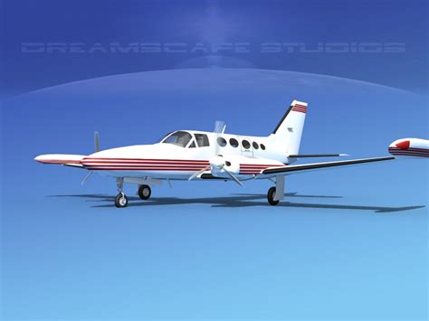 3d dxf cockpit cessna 414 chancellor