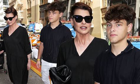 Linda Evangelista Wows As She Arrives To Book Signing With Son Augustin