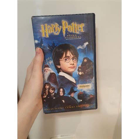 Fita Vhs Harry Potter E A Pedra Filosofal Shopee Brasil