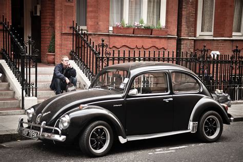 Wallpaper London Black City Street Road Volkswagen Beetle