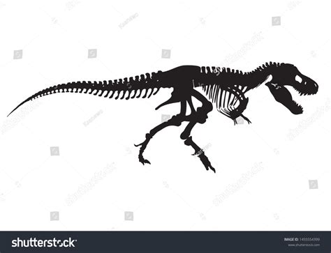 Tyrannosaurus Rex Skull Silhouette