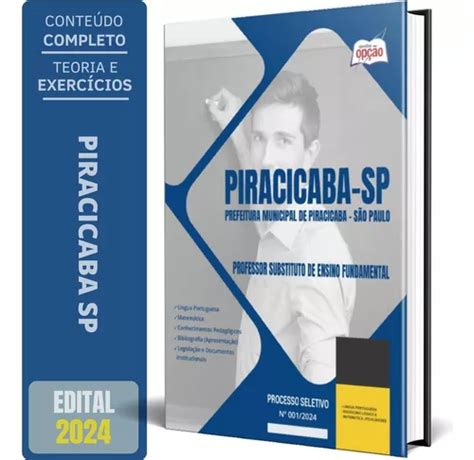 Apostila Prefeitura Piracicaba Sp 2024 Professor Substituto Mercadolivre