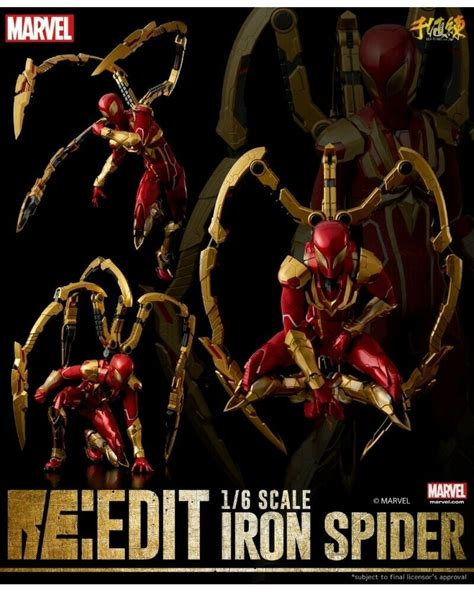 Sentinel Reedit Spider Man Iron Spider 16 Scale Figure Kapow Toys