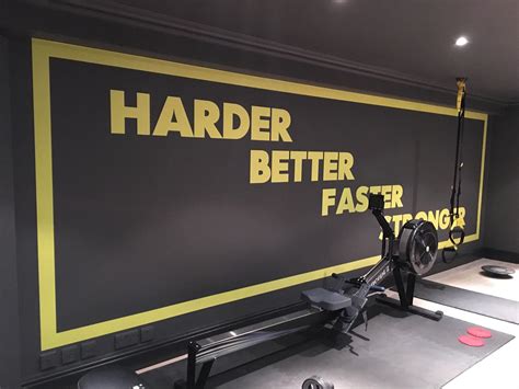 Harder Better Faster Stronger Inspirational Gym Wall Graphics