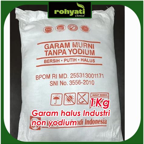 Jual Garam Halus Industri Non Yodium Kg Garam Industri Nacl Garam