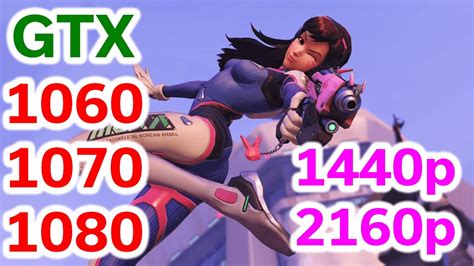 Overwatch Gtx 1060 Vs 1070 Vs 1080 1440p Vs 2160p I7 7700k