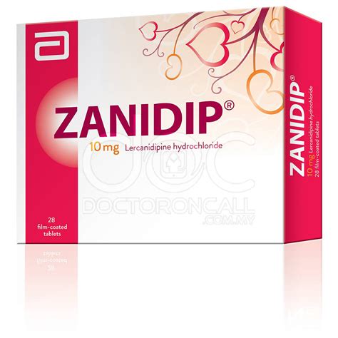 Buy Zanidip 10mg Tablet Uses Dosage Side Effects Instructions