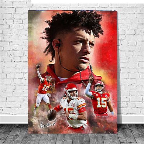 Patrick Mahomes Travis Kelce Poster Kansas City Chiefs Etsy