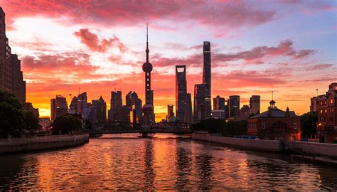 Shanghai Sunrise Lujiazui Huangpu Free Photo On Pixabay Pixabay