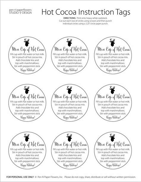 Rudolph Hot Cocoa Diy With Printable Gift Tags Artofit