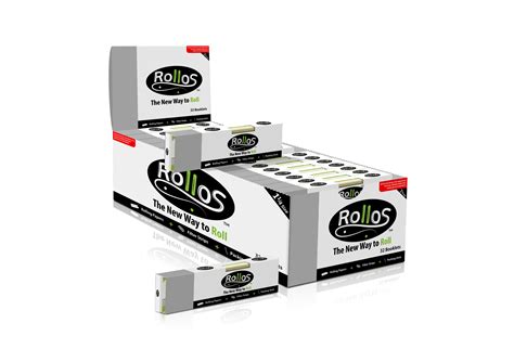 rollos rolling paper silver edition case  booklets smokertogood