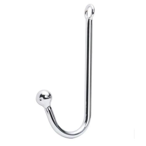1PCS 28 230mm Male Stainless Steel Anal Hook Butt Plug With Ball Anal