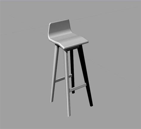 Bar Chair Free 3d Model Cgtrader