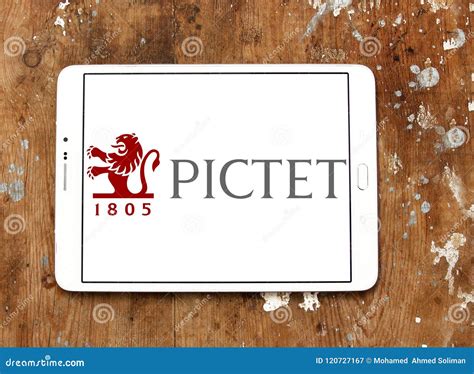 The Pictet Group logo editorial photography. Image of symbol - 120727167