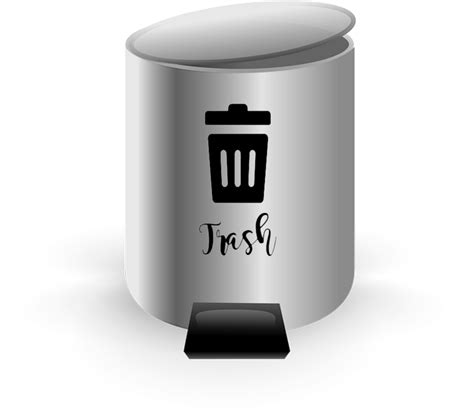 Trash Can Decal Garbage Can Decal Garbage Can Sticker Waste