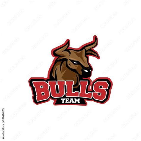 Vecteur Stock Bulls Team Logo, Sports Logo Bulls | Adobe Stock