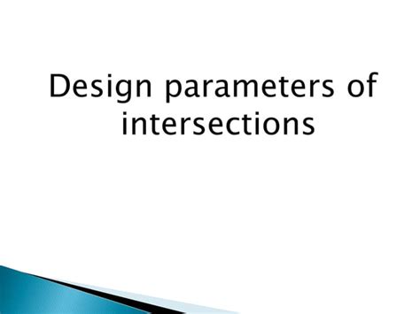 Intersection Designs Ppt Pptx