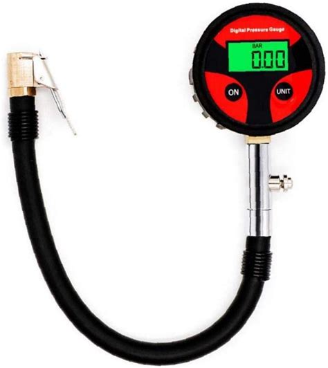 Ayrsjcl Pc Pression Des Pneus Gauge Avec Cran Lcd Flexible Tuyau D