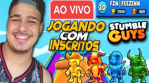 Stumble Guys Ao Vivovenha Jogar E Se Divertirjogando Inscritos