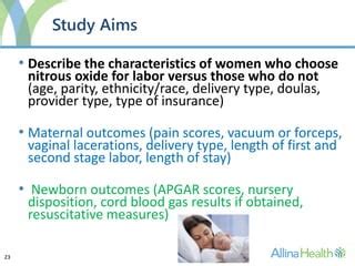 Nitrous Oxide For Labor Analgesia PPT