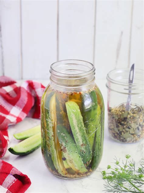 Kosher Dill Pickle Spears The Cooking Bride