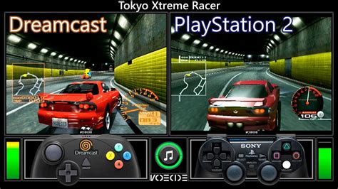 Tokyo Xtreme Racer Dreamcast Vs PlayStation 2 Gameplay Comparison