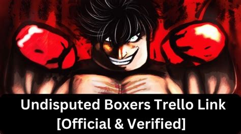 Undisputed Boxers Trello Link [official And Verified][january 2025