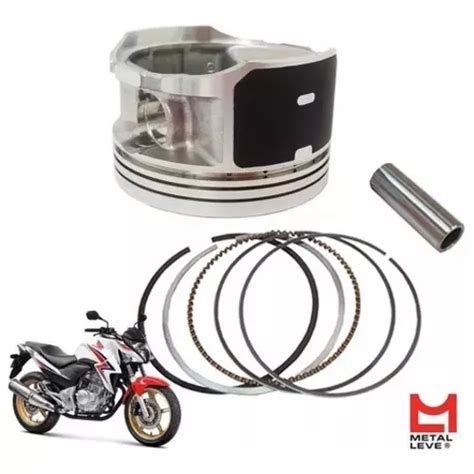 Kit Pistão E Anéis Honda Cb 300 Xre 300 Std Metal Leve Parcelamento