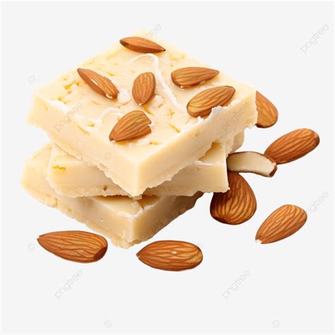 Diwali Special Badam Barfi Sugary Gujarati Plate PNG Transparent