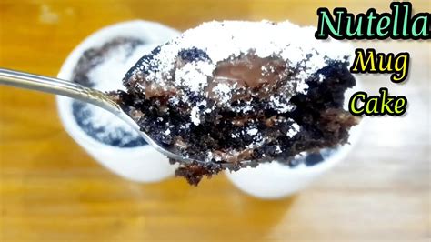 Chocolate Nutella Mug Cake Recipe How To Make Chocolate Nutella Mug Cake Youtube