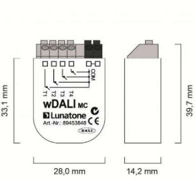 Lunatone Light Management DALI Controller WDALI MC Transceiver