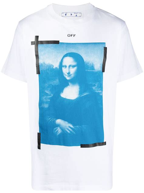 Off White Mona Lisa Print T Shirt Farfetch